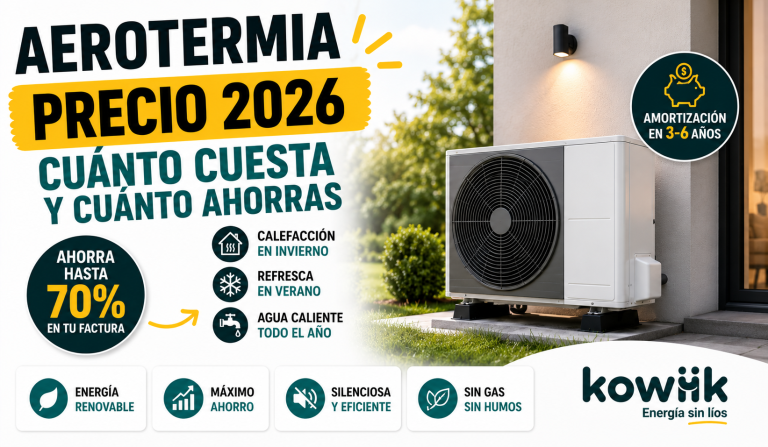 aerotermia precio instalación ahorro 2026