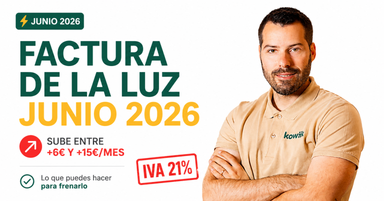 factura luz junio 2026 IVA 21 subida ahorro