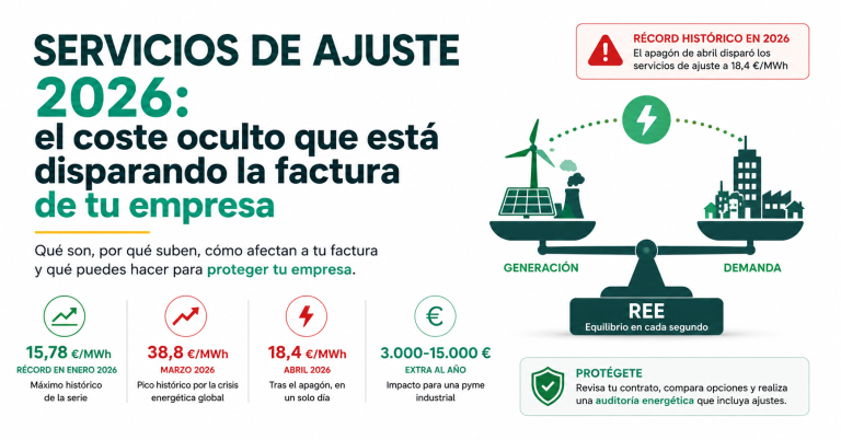 servicios de ajuste sistema eléctrico coste empresa 2026