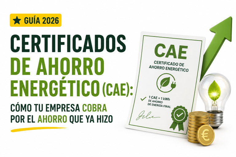certificados de ahorro energético CAE empresa cobrar eficiencia RD 36/2023