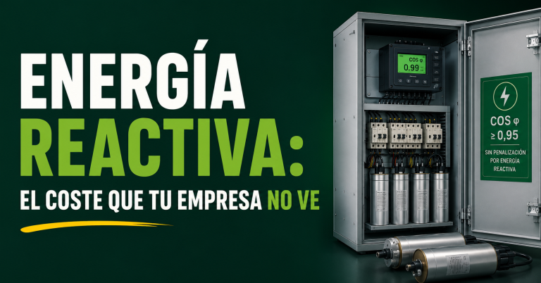 energía reactiva factura empresa penalización batería condensadores cos phi