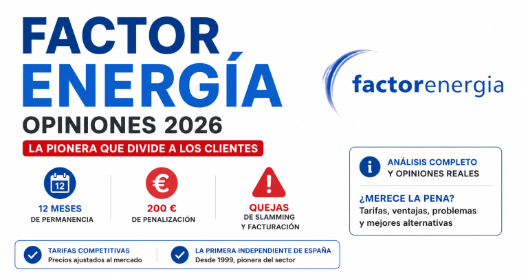 factor energía opiniones tarifas permanencia 2026