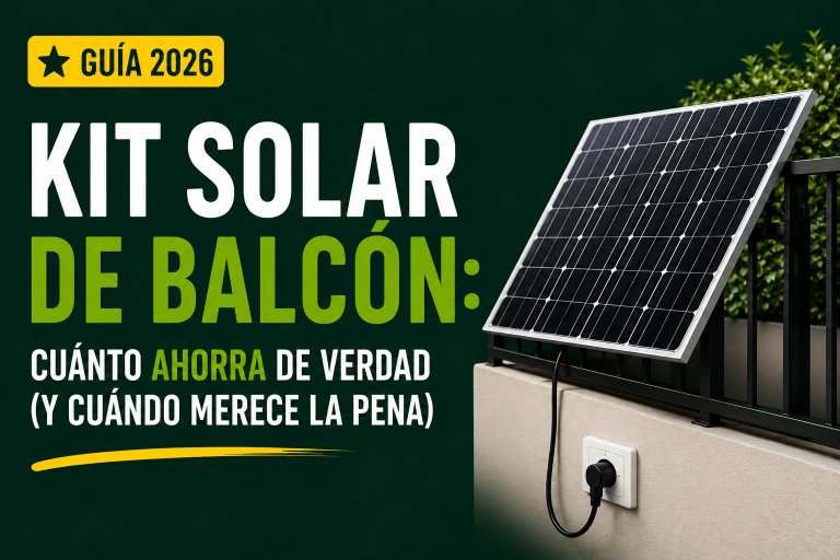 kit solar de balcón enchufable autoconsumo cuánto ahorra factura