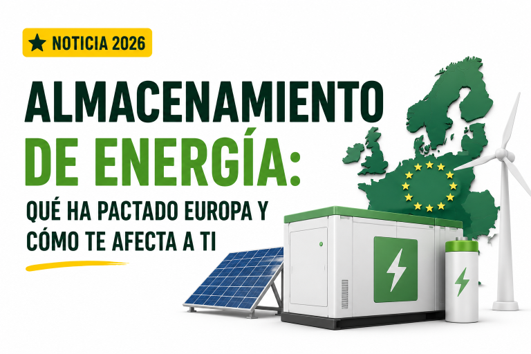 almacenamiento de energía Europa baterías acuerdo factura 2026