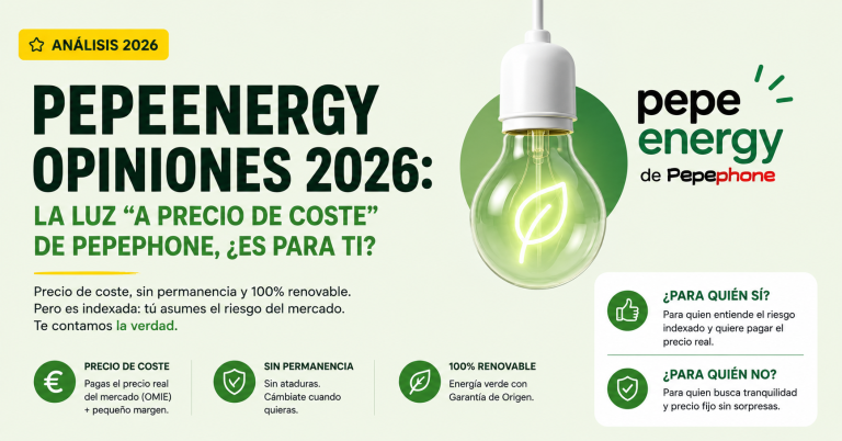 pepeenergy opiniones pepephone luz indexada 2026