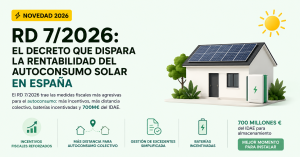 RD 7/2026 autoconsumo solar decreto España 2026