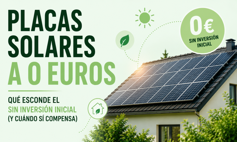 Placas solares a 0 euros: instalación fotovoltaica en el tejado de una vivienda unifamiliar