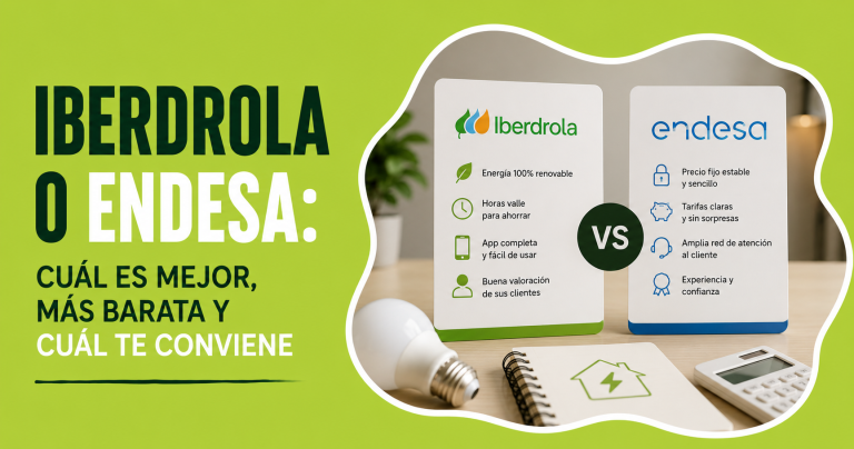 Iberdrola o Endesa: comparativa de tarifas de luz de las dos grandes eléctricas en 2026