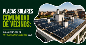 Placas solares comunidad de vecinos: instalación de autoconsumo colectivo en cubierta