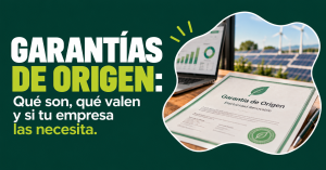 garantías de origen, certificado de electricidad renovable para una empresa